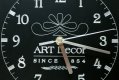 Zegar grawerowany wykonany z aluminium o gr. 1,0 mm, czarny