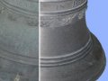 Dzwon przed i po renowacji