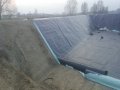 Współpraca przy uszczelnieniu zbiornika wodnego w Skórzewie